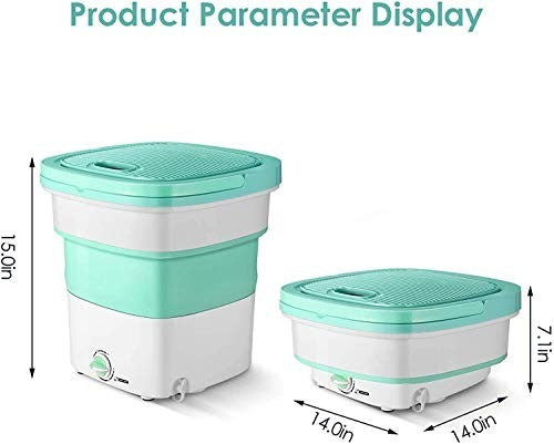 Folding Mini Washing Machine β Portable Electric Clothes Washer for Travel, Hostel & Small Spaces
