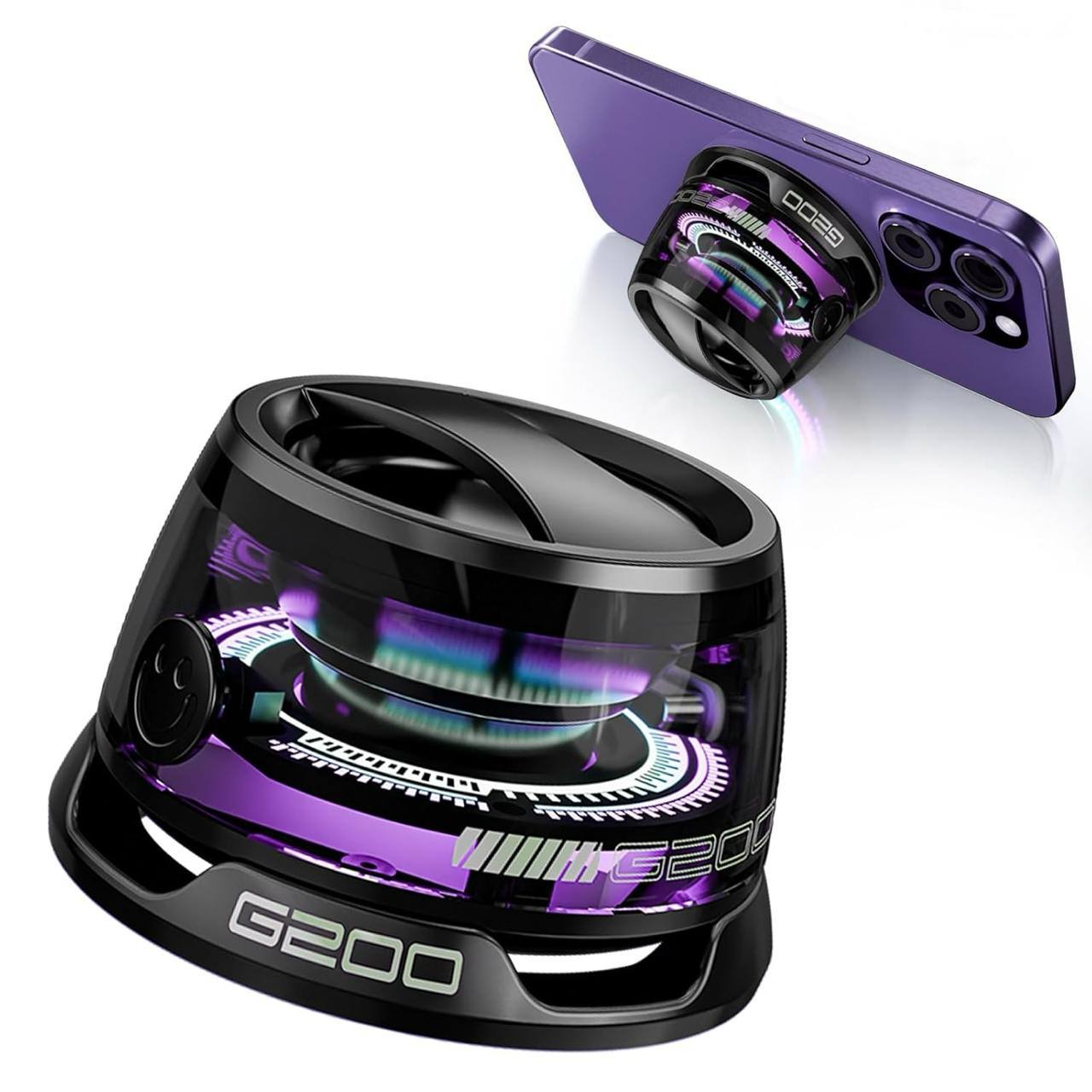 G200 Magnetic Bluetooth Speaker with RGB Lights | Mini Pocket Speaker | 3D Surround Sound | Waterproof Wireless Speaker
