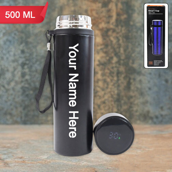 Customized / Personalized Stainless Steel Water Bottle screen smart temperature display (500ml)