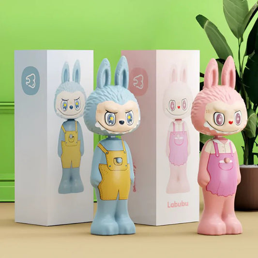 Bubu Toothbrush | Labubu Face Tooth Brush | Cute Kids Toothbrush | Cartoon Button Brush for Boys & Girls | Soft Bristles for Gentle Cleaning