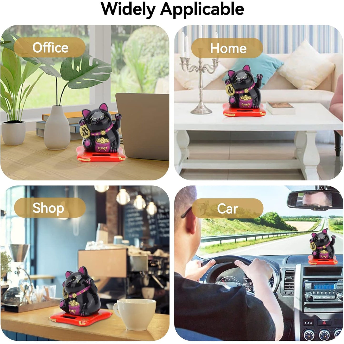 Solar Powered Happy Cat