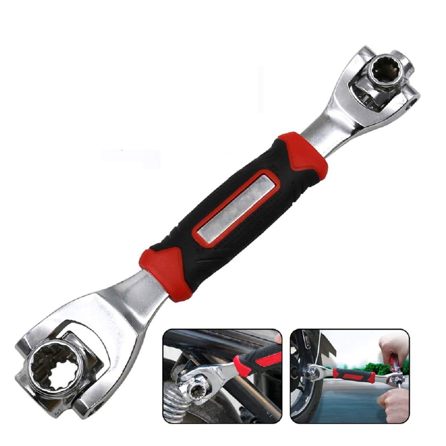 48 In 1 Wrench Swivel Head Multi Tool Spanner Tools Socket Works With Spline Bolts Multi Function Universal Furniture Car Repair
