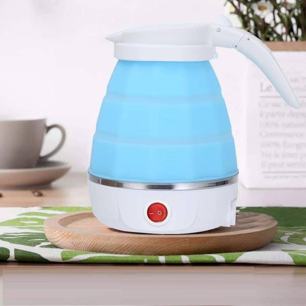 Silicon Folding Electric Kettle – 600ml Portable Travel Foldable Kettle (Dual Voltage 110–220V)