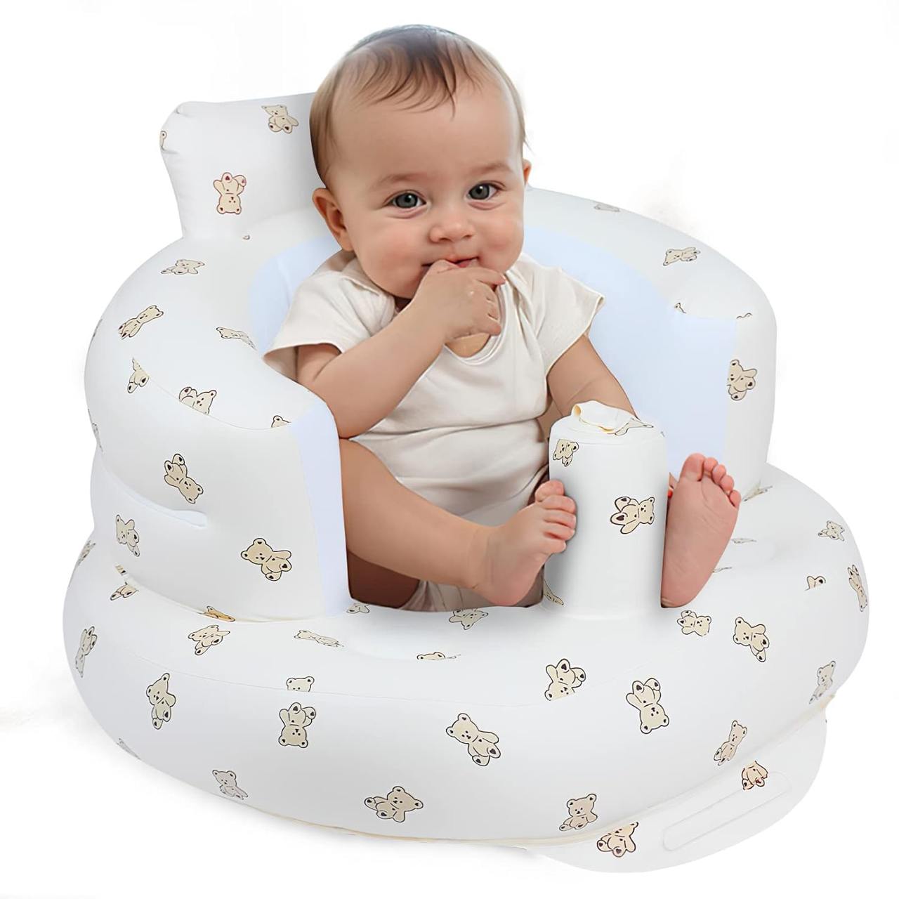 Inflatable Baby Sofa Chair – Soft, Safe & Portable Infant Seat | Ideal for Playtime, Feeding & Photoshoots