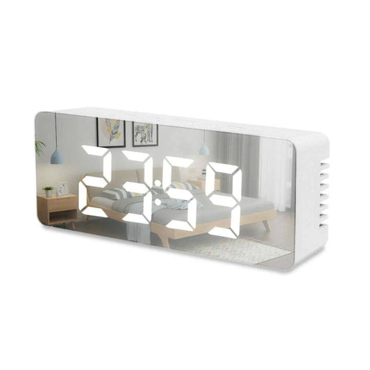 Mirror Digital LED Alarm Clock | Stylish Modern Mirror Clock for Bedroom, Office & Home Decor