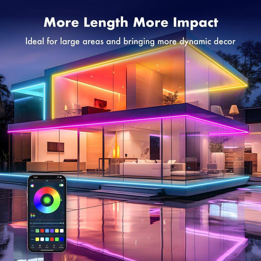 Neon LED Strip Light with App & Remote Control – 5 Meter