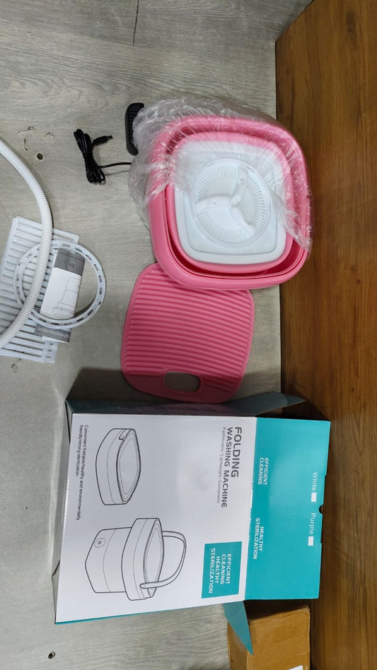 Folding Mini Washing Machine – Portable Electric Clothes Washer for Travel, Hostel & Small Spaces